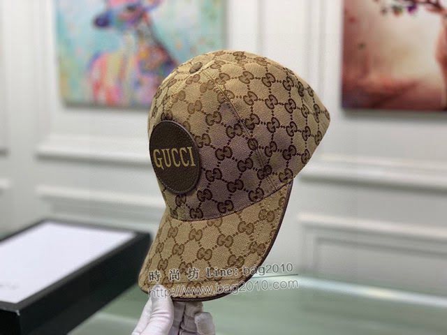 Gucci新品男士帽子 古馳GG印花棒球帽鴨舌帽  mm1374